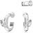 Swarovski Hoop Earrings - Rhodium