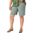 Roman Curve Turn Hem Stretch Shorts - Khaki