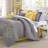 Chic Home Embroidery Bedspread Grey, Yellow (218.4x218.4cm)