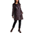 Roman Waxed Longline Hooded Coat - Chocolate