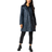 Roman Waxed Longline Hooded Coat - Navy