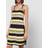 Ganni Crochet Cover-Up Slip Dress - Black/Yellow