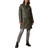 Roman Waxed Longline Hooded Coat - Khaki