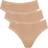 Sloggi Women's 24/7 Cotton Lace Tai C3P Briefs - Marron