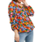 Roman Ditsy Floral Square Neck Top - Orange