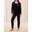 Triumph PK 03 Long Sleeve Pyjama Set - Black