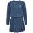 Hummel Wild Dress with Smocked Waist - Dark Denim