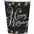 Amscan Happy Birthday papkrus Sparkling gold