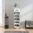 vidaXL Cabinet White 30 x 35 x 105 cm Shoe Rack