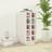 vidaXL Wine White 23x34x61 cm Solid Wood Pine Liquor Cabinet