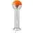 Verpan Wire Chrome-orange Golvlampa