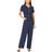 Yumi Utility Cropped Jumpsuit, Navy