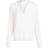 Tommy Hilfiger Viskos Crepe V-ringad Blus LS - Forntida Vit