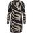 Object Objray L/S Knit Dress Aop Noos - Black/Aop