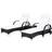 OutSunny Sun Lounger Garden Lounger Table Set