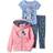 Hello Kitty Kid's Hooded Legging Set 3-piece - Pink/Blue