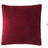 PAVILIA Fleece Velvet Plush Soft Cushion Cover Red (45.7x45.7cm)