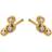 Pernille Corydon Orion Earsticks Earrings - Gold/Transparent