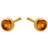 Pernille Corydon Glow Earrings - Gold/Amber