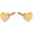 Pernille Corydon Mini Heart Earsticks - Gold