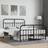 vidaXL Metal Bed Frame without Mattress 140x190 cm Black