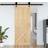 vidaXL 90x210 massivt fyrretræ Yderdør Crepi råglas (90x210cm)