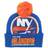 Mitchell & Ness NHL Blå Pom Beanie New York Islanders Punch Out Knit