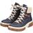 Rieker boots ankle boots lace up boots shoes blue x8638