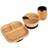 Divided Bamboo Suction Baby Feeding Set 4pc Black