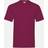 Fruit of the Loom Mens Short Sleeve T-Shirt Burgundy