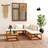 vidaXL cream, corner + middle table Garden Outdoor Lounge Set