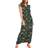 LTS Floral Print Frill Sleeve Maxi Dress - Navy Blue