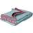 Rice Cotton Crinkle Plaid Flower Edge Filt Lila (200x140cm)