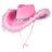 Wicked Costumes Cowboy Hat with Plush Pink