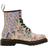 Dr. Martens 1460 Floral Mash Up Leather Lace-Up Boots - Parchment Beige