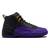 NIKE Air Jordan 12 Retro M - Black/Metallic Gold/Taxi/Field Purple