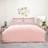 Brentfords Plain Dye Duvet Cover Grey, Pink (198x198cm)