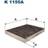 Filtron Filter, kupéventilation FILTRON K 1155A