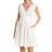 Rebecca Taylor V Neck Pleated Smocked Dress - Porcelain