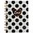 Inca Black Love White A6 Notebook