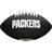 Wilson NFL Mini Soft Touch amerikansk fodbold, Green Bay Packers Unisex Tilbehør og Udstyr Sort