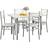 Casaria Compact Modern Bordgruppe 70x110cm 5stk