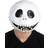 Disguise Adult Jack Skellington Mask Black/White