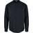 Urban Classics Longsleeve av Cotton Linen Stand Up Collar Shirt Herr svart