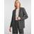 Pieces Kavaj pcBossy LS Loose Striped Blazer Grå
