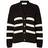 Selected Stribet Cardigan Sort