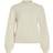 Vila Hög Hals Långärmad Blus Beige