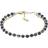 Fossil Ladies' Gold Tone Double Chain Blue Stone Set Bracelet