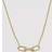 Fossil JF04523710 Gold Tone Cubic Zirconia Necklace J49334