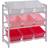 Premier Housewares Three Tier Storage Unit with 9 Plastic Bins